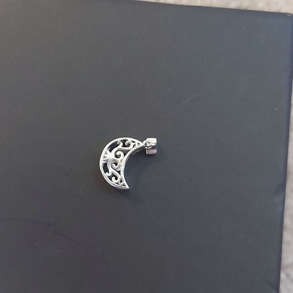 925 Silver Moon & Star Charm - Picture 4 of 8